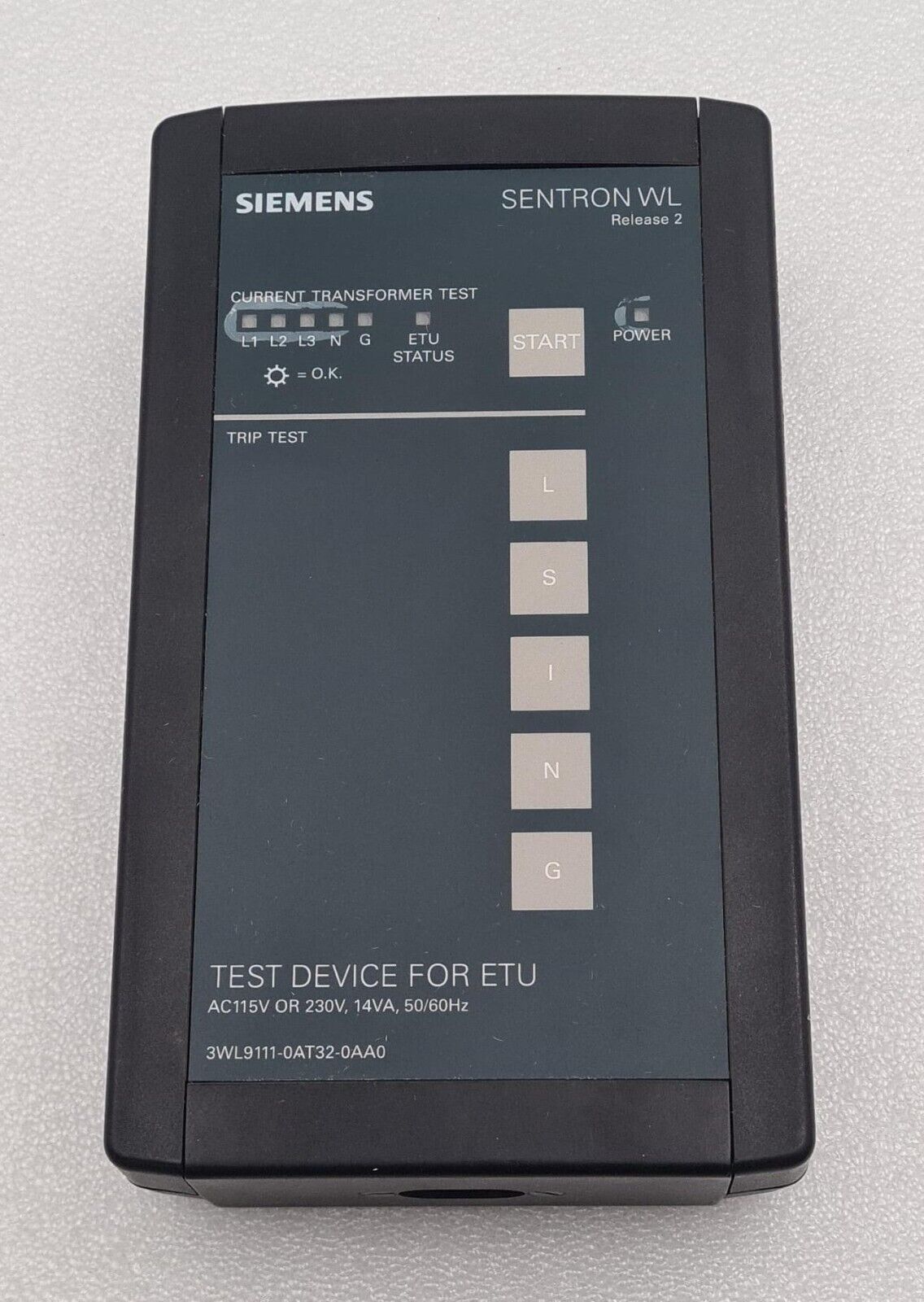 Siemens 3WL9111-0AT32-0AA0 Accessories circuit breaker testing device